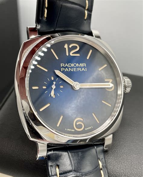 panerai radiomir blue dial price